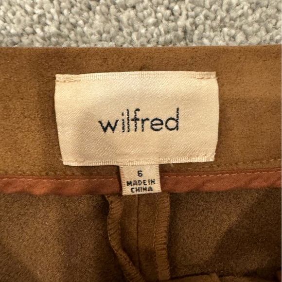 Aritzia Wilfred Centinela Mini Skirt Brown Button Down Size 6 EUC - Picture 5 of 9